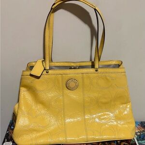 Coach Sunny Yellow Shoulder Bag
